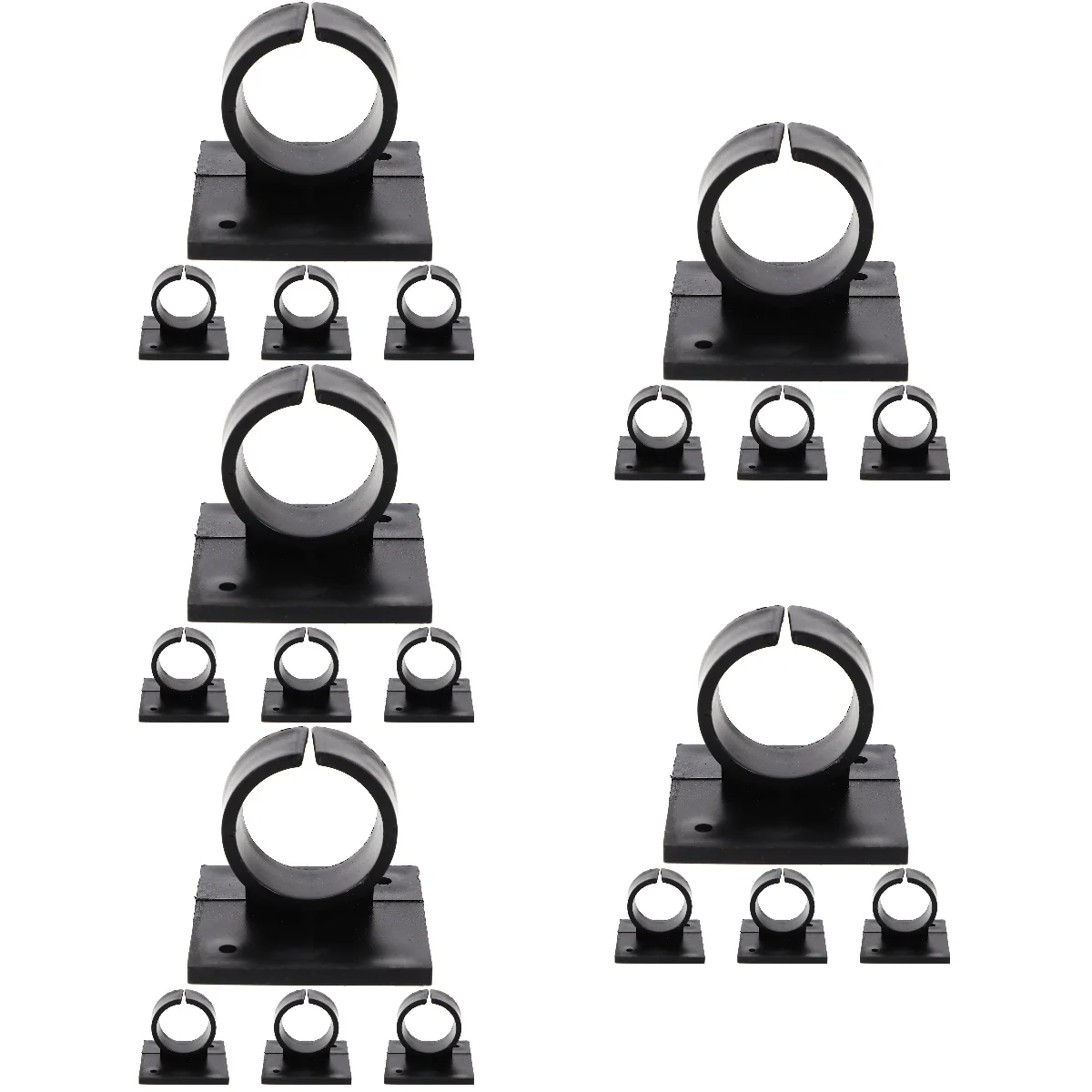 

20 Mic Logo Station Adhesive Mic Flag Station Logo Holder Clamp Adhesive