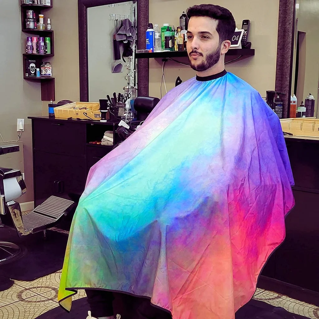 

New Style Hair Cutting Cloth Waterproof Perm Anti-Static Barbershop Adult Home Hairdresser 2022