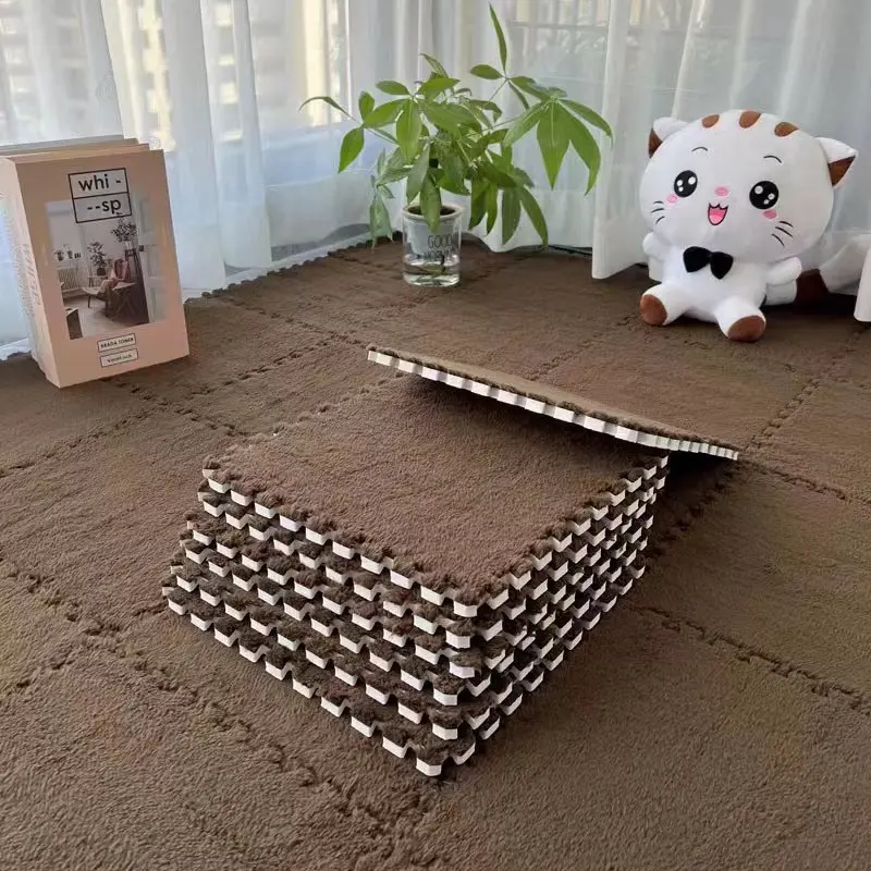 

Пушистые коврики-пазлы из пенополиуретана 30x30 см, 10 шт.