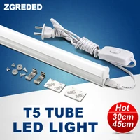4psclot t5 led tube light 30cm 45cm bar lamp 220v led shop light 5w 6w 8w high brightness for kitchen bedroom indoor lighting