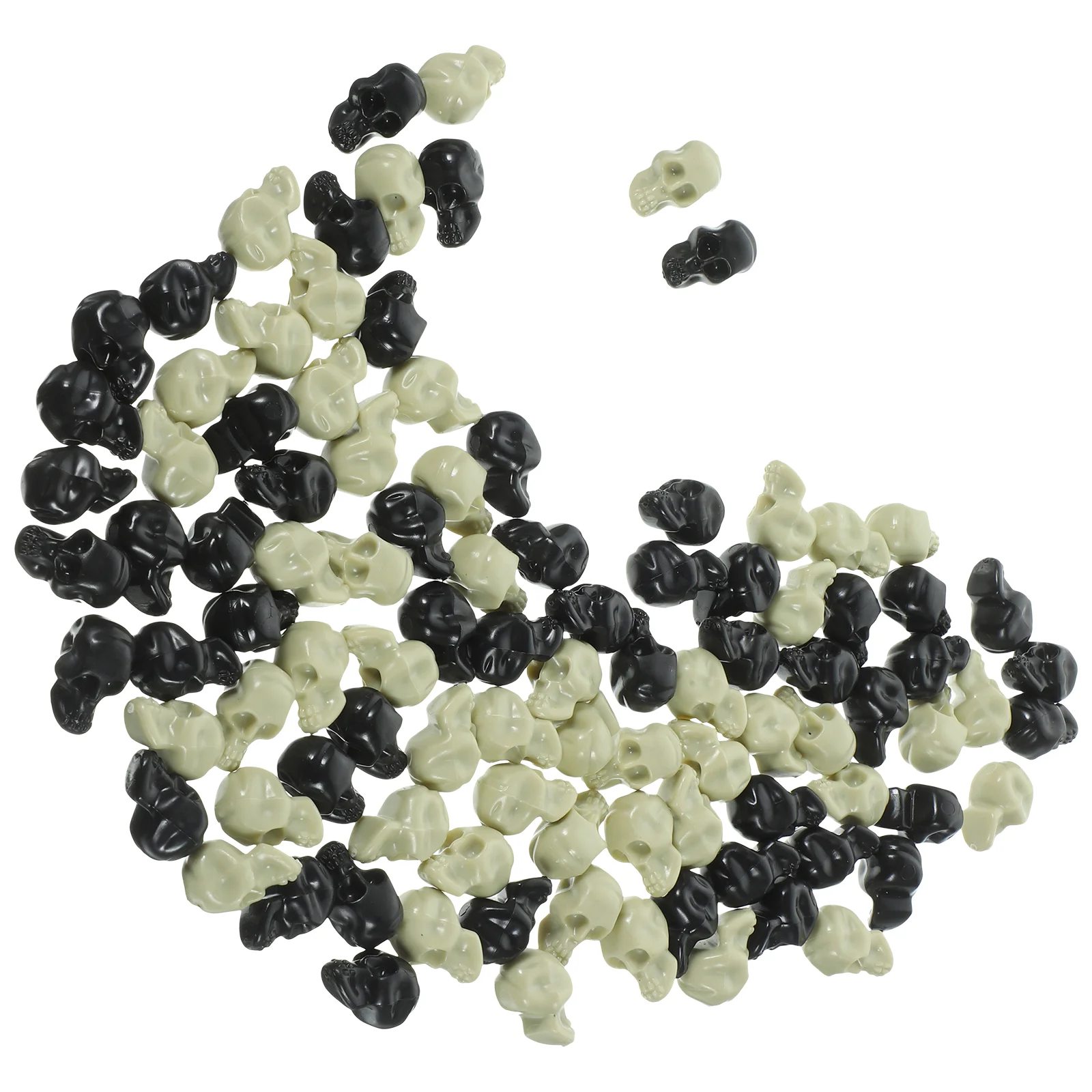 100 шт. игрушки объемные украшение в виде черепа на Хэллоуин маленькая голова