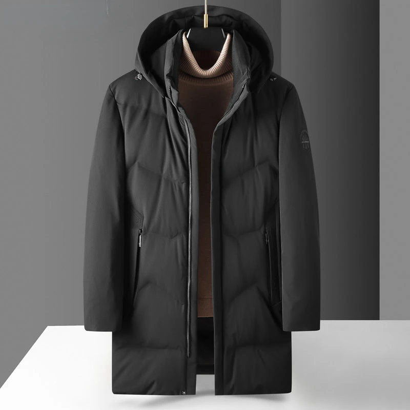 Высококачественная новая брендовая Повседневная модная длинная мужская куртка