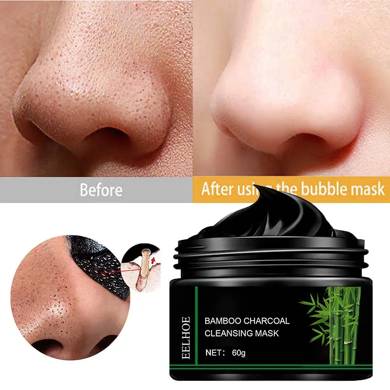 

Bamboo Charcoal Blackhead Removal Facial Mask Acne Treatment Cleansing Oil Control Shrink Pores Moisturizing Brighten Skin Care