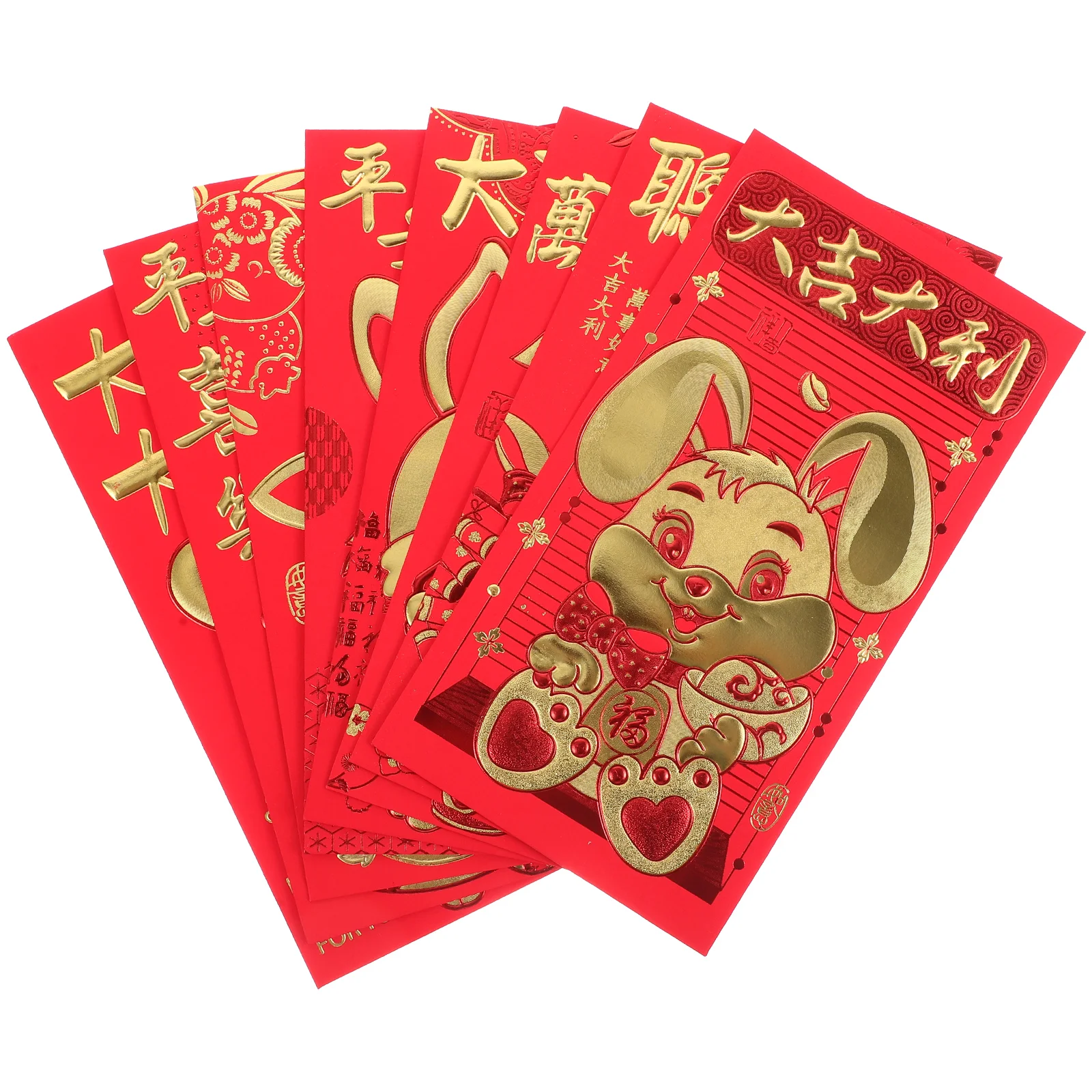 

Red Envelopes Year Money Chinese Envelope New Rabbit Packets Packet Pocket Lucky Hong Bao Festival Zodiac Spring Paper Lunar Bag