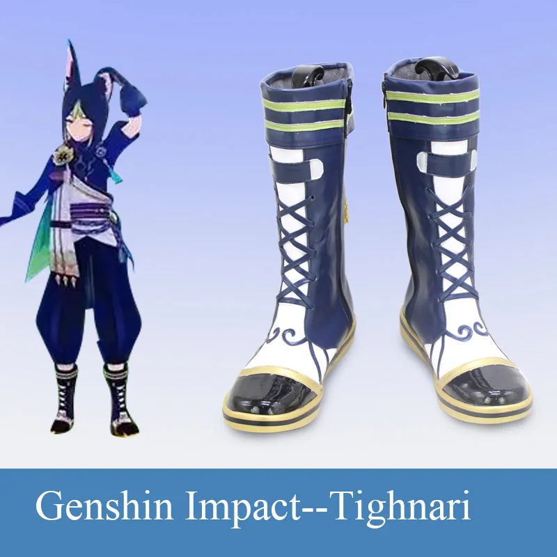 

Genshin Impact Tighnari Game Cosplay Shoes Boots Props Cosplay Shoes Custom Halloween Carnival Fancy Party Support Made
