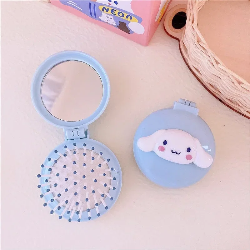 Kawaii Sanrio аниме расческа Cinnamorolls pompurins Kuromis складной массажер Air Подушка гребешки