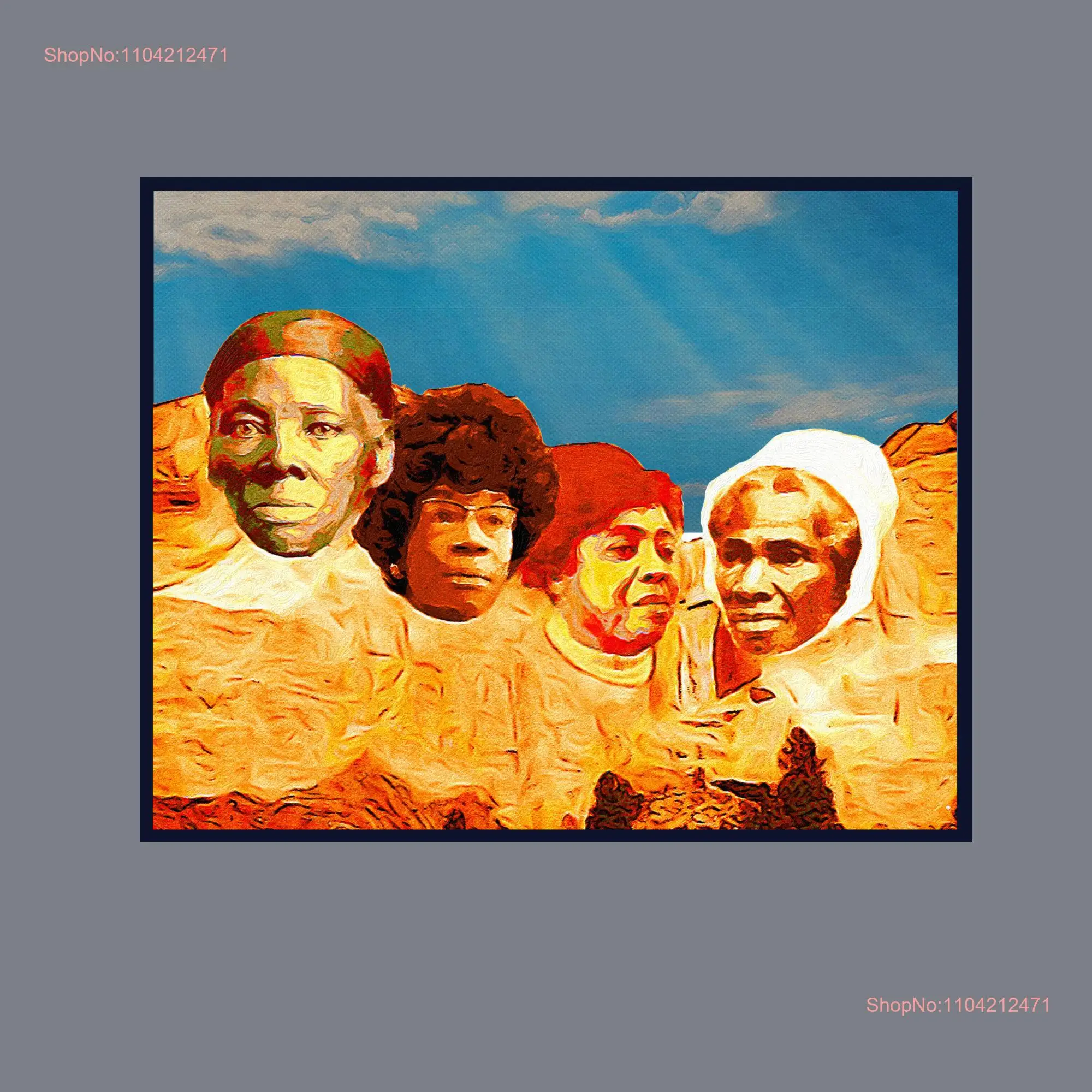 Футболка Mt Rushmore Reimagined издание 1 Harriet Tubman Shirley Chisholm Fannie Lou Hamer Sojourner Truth African