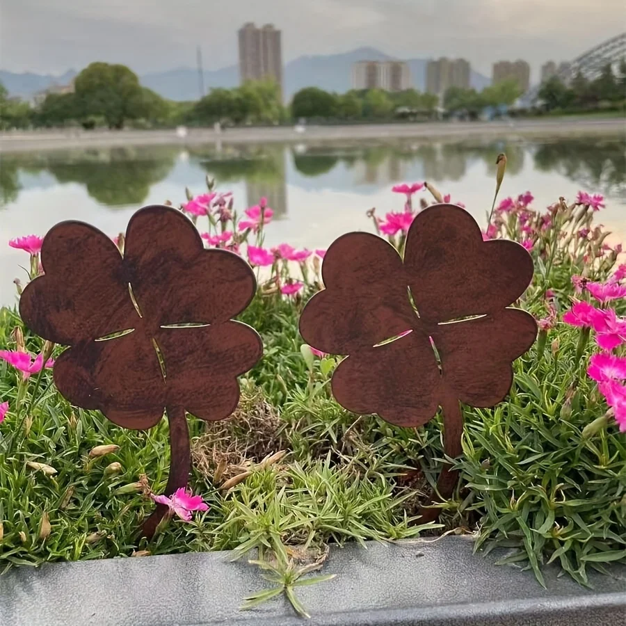 Высококачественный Садовый Кол Легко Вставляемый Ржавый Орнамент Для Садового