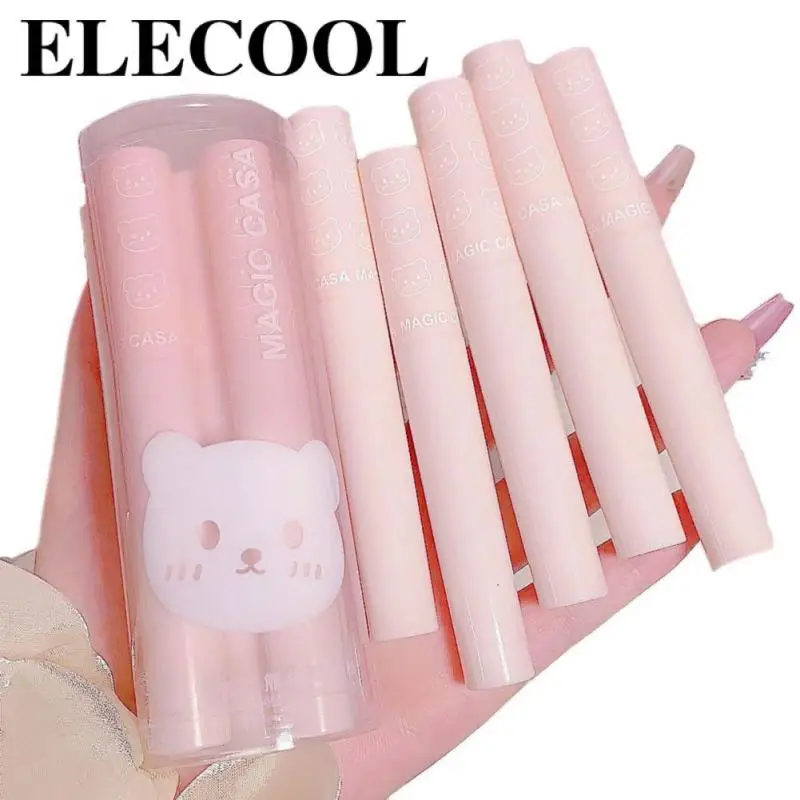 

Милый набор глазури для губ, увлажняющая Водонепроницаемая антипригарная чашка, блеск для губ, подарочный набор, жидкость для макияжа губ