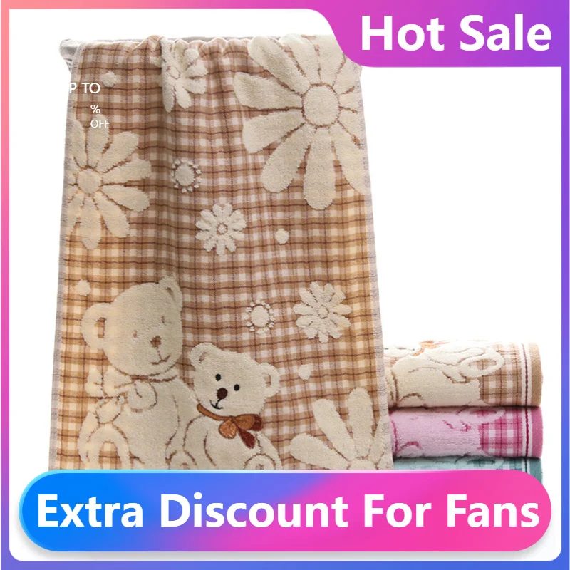 

Модное Новое детское полотенце из 100% чистого хлопка, милое мультяшное детское полотенце для лица, мягкое двойное детское Марлевое полотенц...