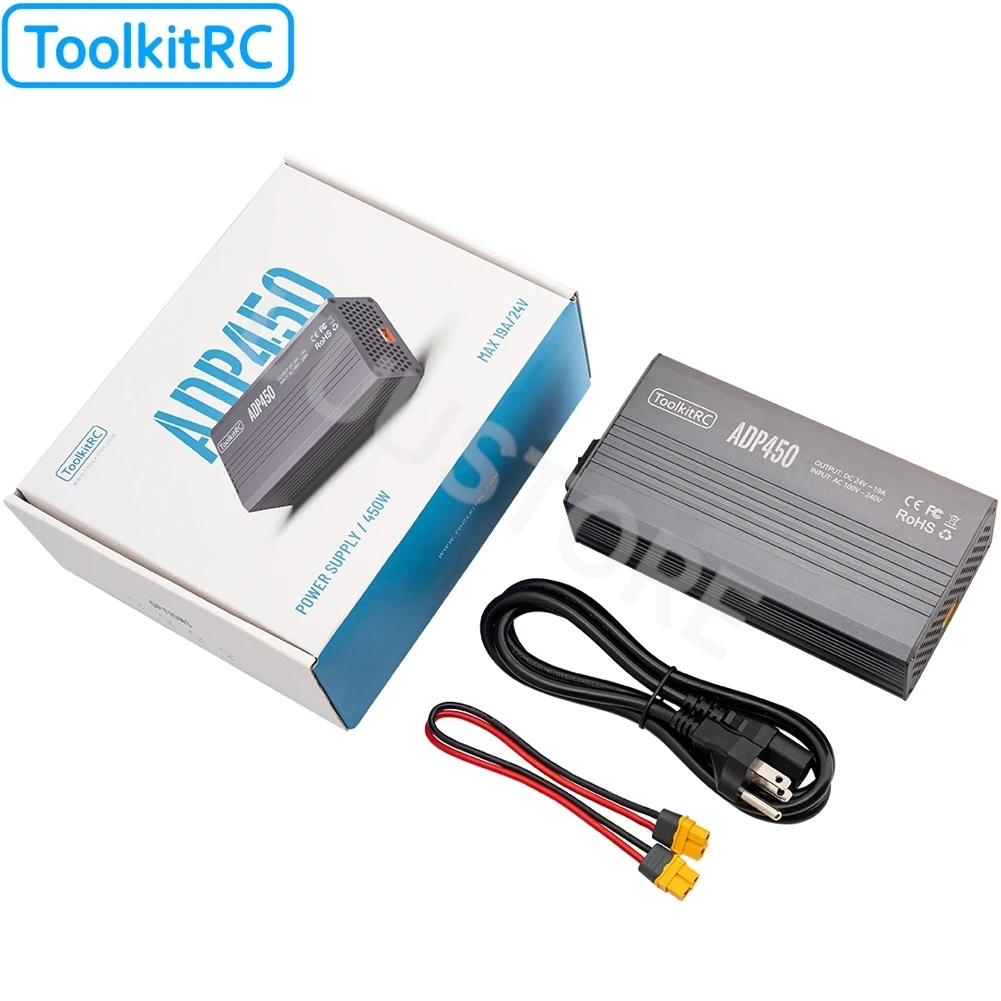 ToolkitRC ADP450 Адаптер питания 450 Вт XT60 выход 24 В 19 А вход переменного тока 100 В-240 для M8D