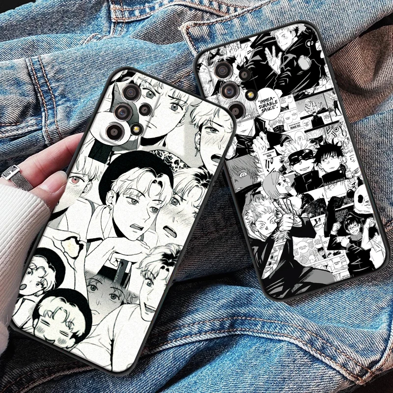 

Cartoon Anime For Samsung S8 S9 Plus S10 S10E S20 S21 FE Lite Ultra Plus Phone Case Back Liquid Silicon Silicone Cover Soft