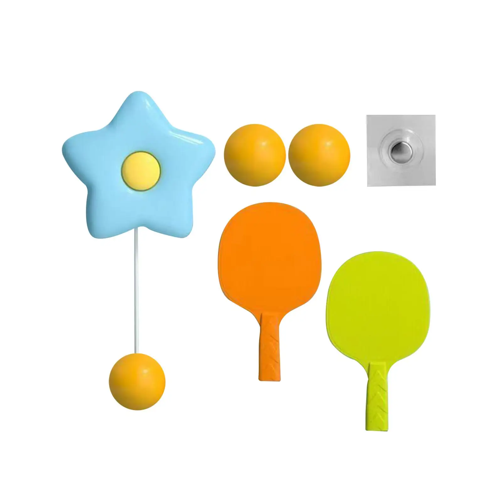 

Table Tennis Trainer Kids Ping Pong Paddles and Balls Set Table Tennis Practice Equipment Ping Pong Trainer Set 1 Button Rebound