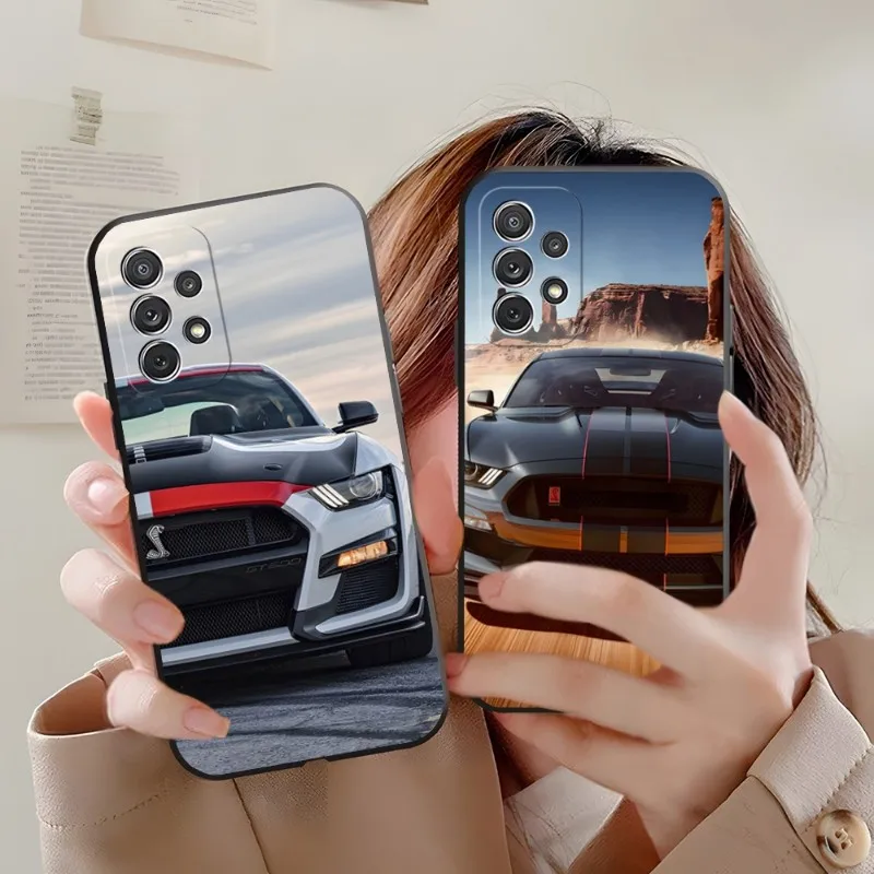 

Brand Car Ford Phone Case For Samsung Galaxy A31 A33 A21 A13 A22 A52 A02 A53 A73 A32 A50 Galaxy A34 A54 A14 Back Cover