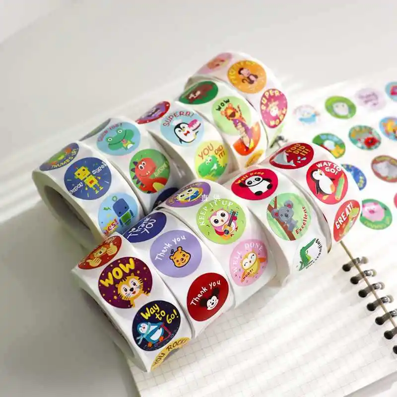 

Reward Stickers, Elementary School Teachers' Comments, Praise Stickers, English Animal Stickers, Roll Style Interactive Early Ch