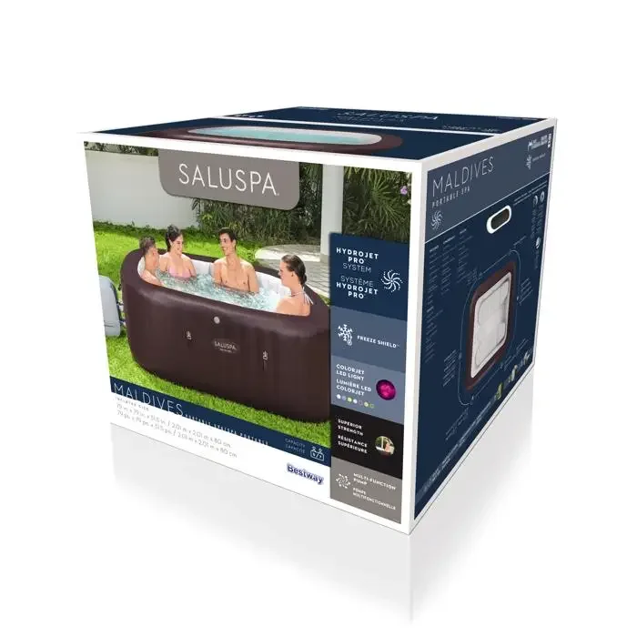 Фото Надувные гидромассажные спа-бассейны Bestway 60082 Lay Z Spa Maldives Smart HYDROJET Pro №3