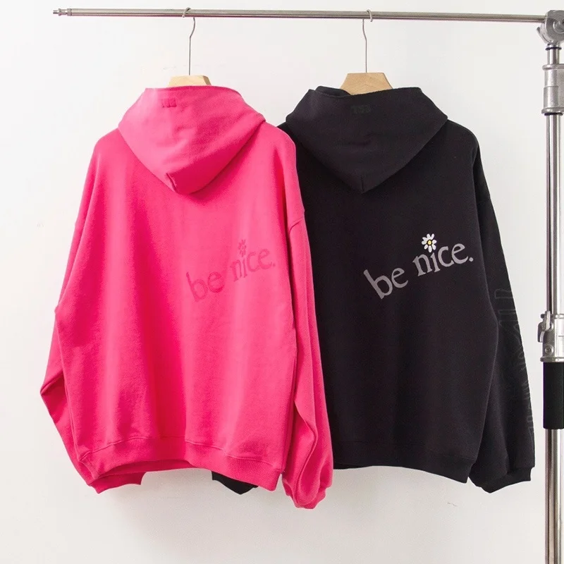 

Quality Venice Be High Nice Vintage Hoodie 1:1 Heavy Fabric Women Hooded Sweatshirts Streetwear Pullovers Men Clothing