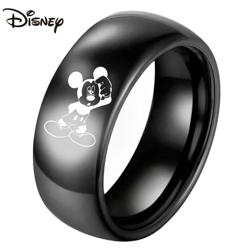 

Disney New Mickey Ladies Ring Fashion Stainless Steel High Quality Couple Ring Ladies High-end Birthday Gift Mickey Mouse Ring