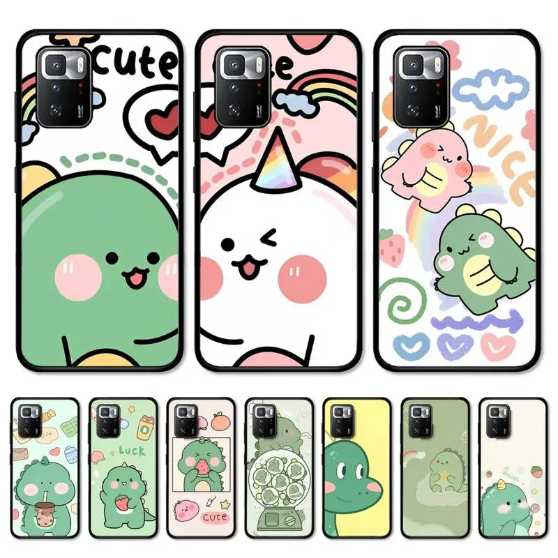 

Cute Dinosaur Phone Case for Redmi Note 8 7 9 4 6 pro max T X 5A 3 10 lite pro