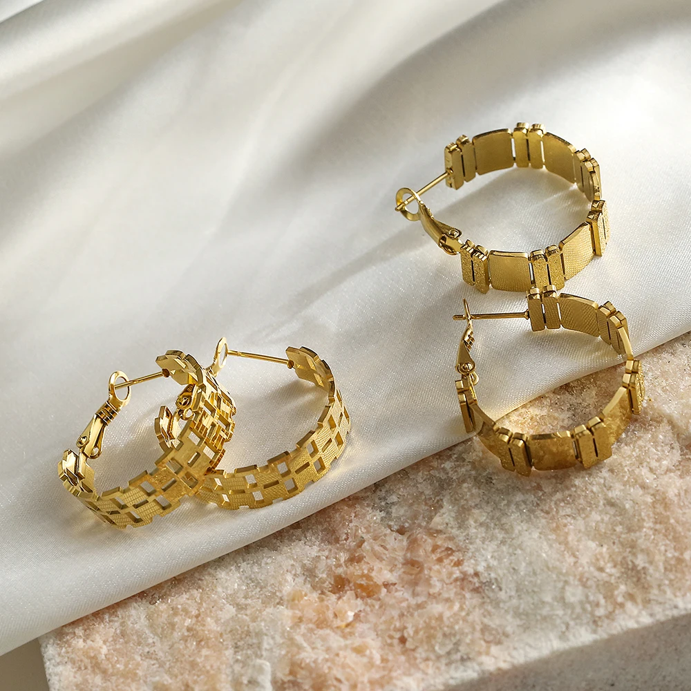 Горячая Распродажа стильные серьги из нержавеющей стали 316L для женщин изящные в