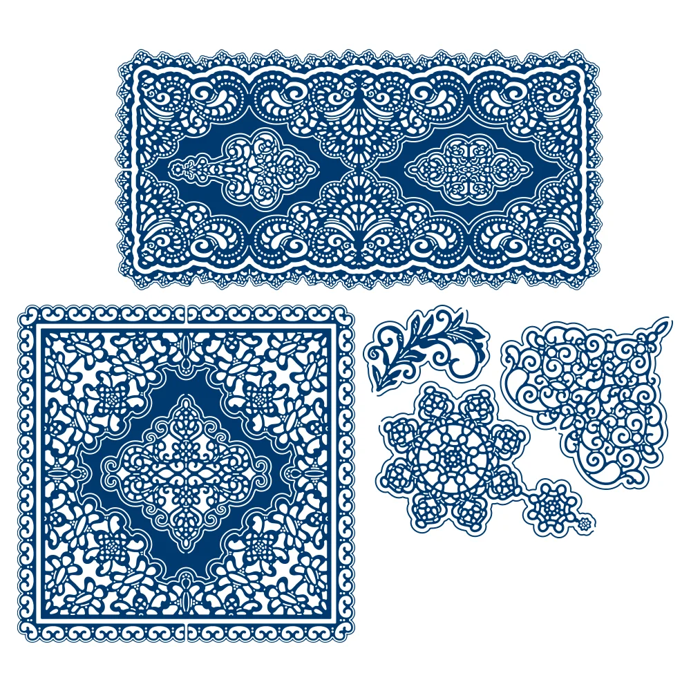 

Over The Edge Lace Square Cutting Die New Arrival 2023 Diy Molds Scrapbooking Paper Making Cuts Crafts Template Handmade Card