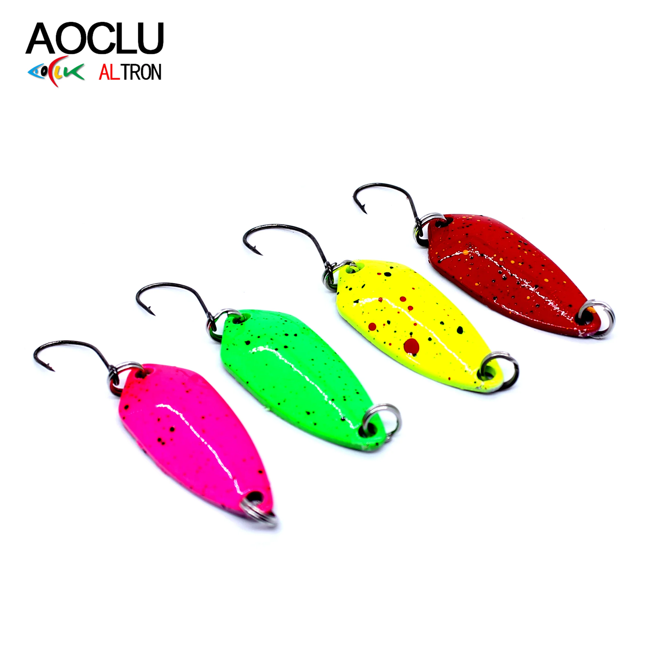 

AOCLU Pesca Copper Spoon Bait 2.5g Metal Fishing Lure With Single Hook Hard Bait Lures Spinner For Trout Perch Chub Salmon