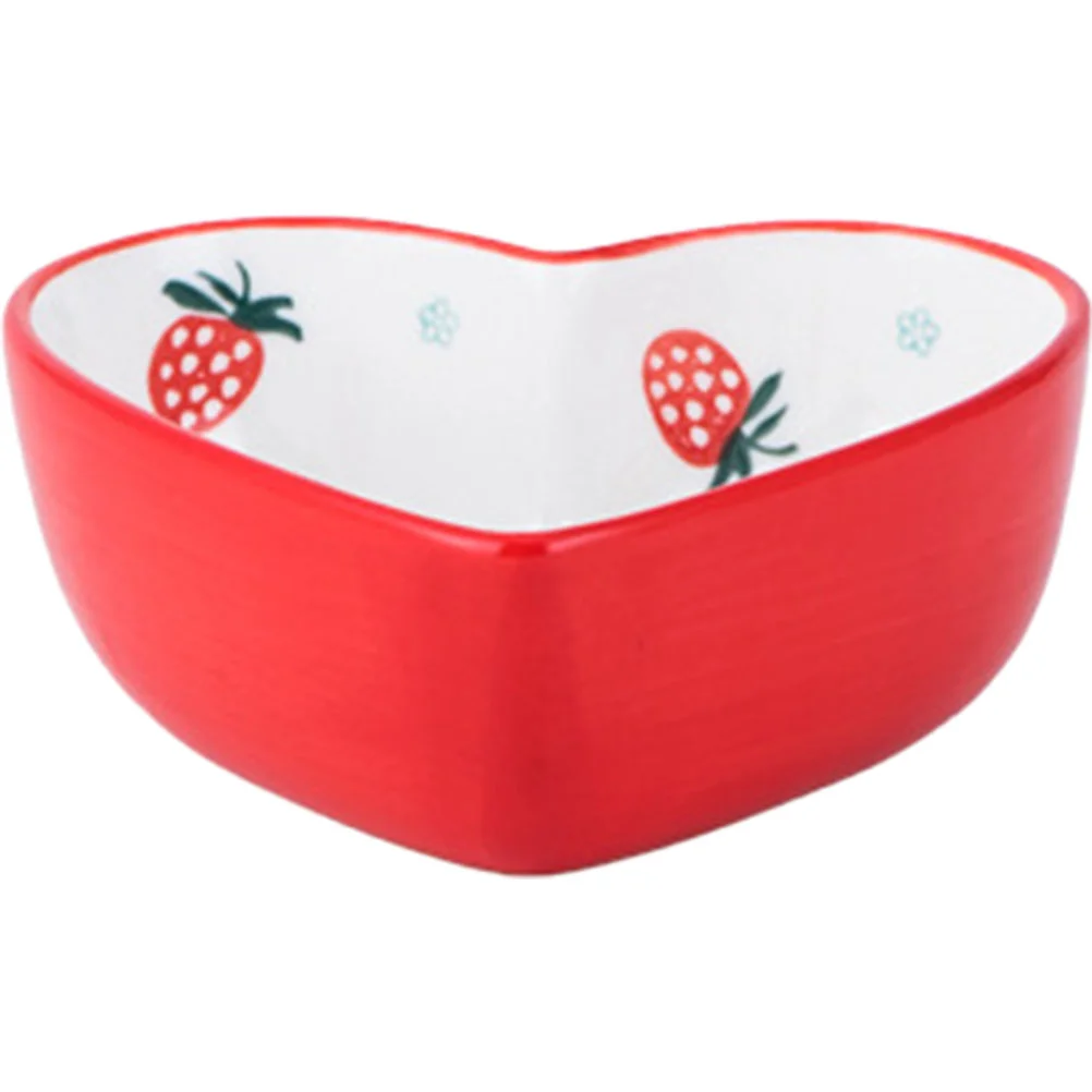 

Bowl Salad Bowls Serving Heart Ceramic Dessertporcelain Cereal Fruit Soup Shaped Ice Cream Sauce Ramen Pudding Rice Dish