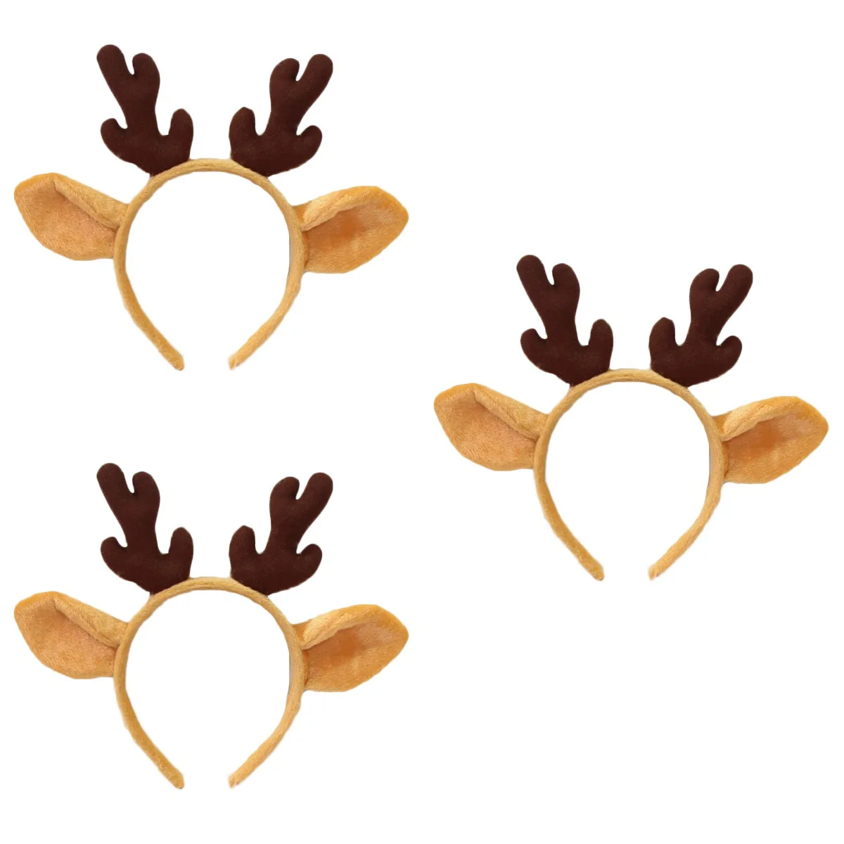 

Deer Horns Headband Elk Headdress Role Play Outfits Christmas Antler Hair Clasp