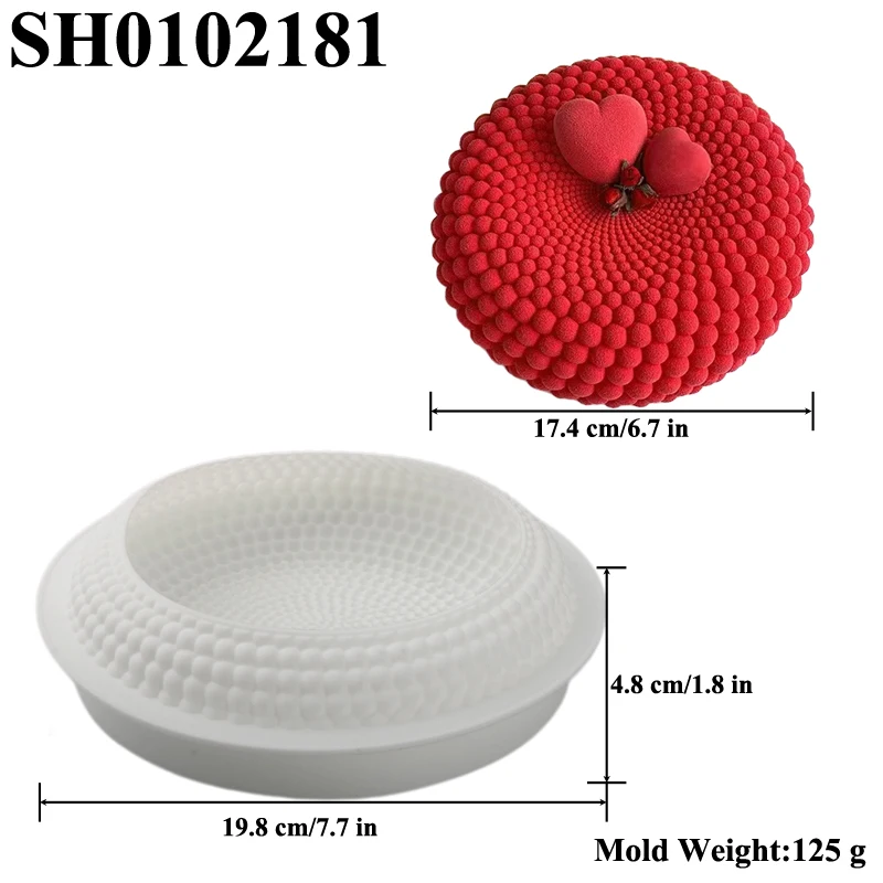 

Силиконовая форма для мусса 6 дюймов