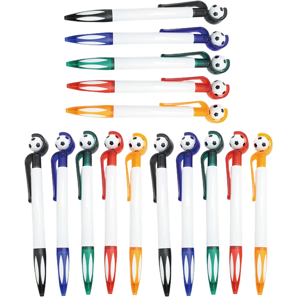 

15 Pcs Football Ballpoint Pen Goodie Bags Stuffers Decorative Pens Cartoon Students Plastic Kids Bulk Children Creative Party