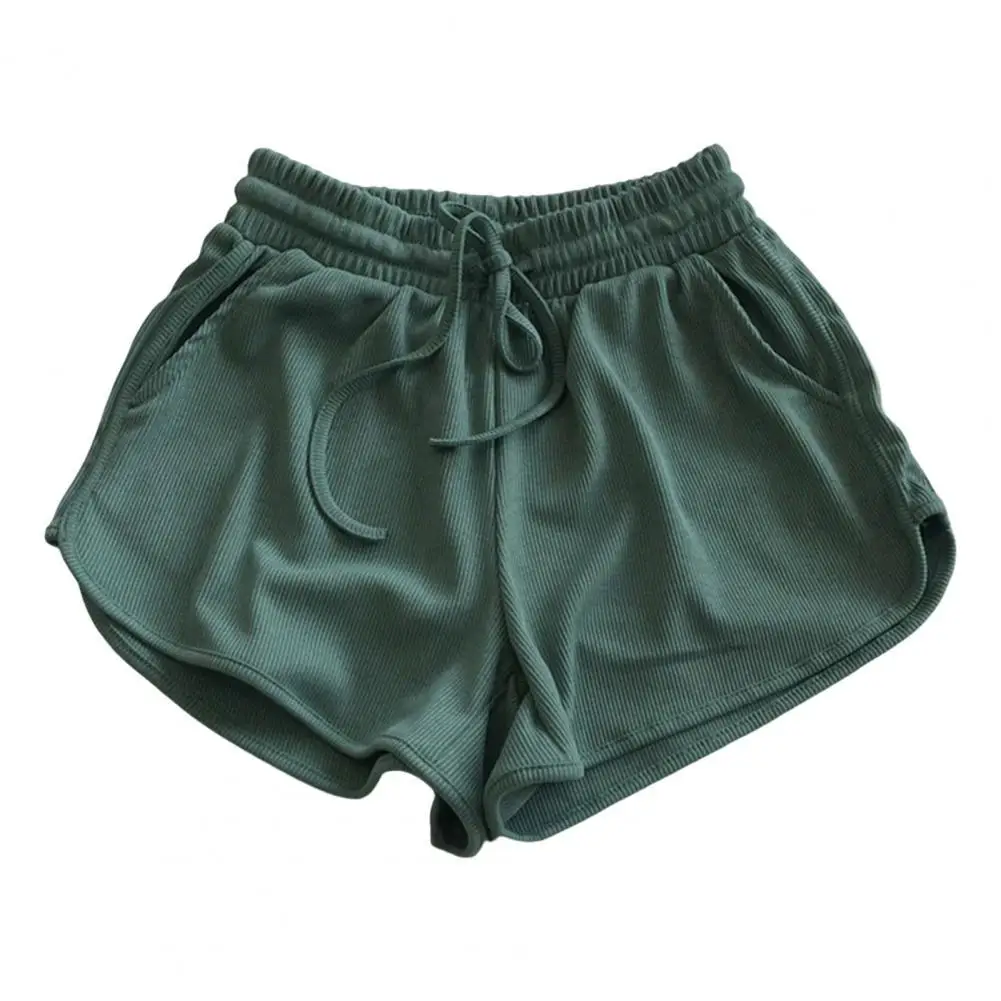 

solid color sports shorts women's summer loose high waist casual slimming outer wear running home hot pants