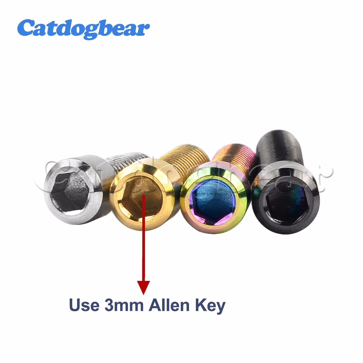 Catdogbear 4 шт. M4x10 мм 13 5 15 20 25 титановый болт с головкой колонки шестигранные винты