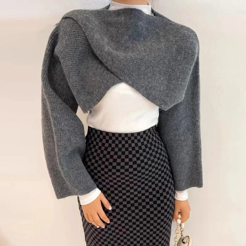 Южнокорейский шикарный осенне-зимний ретро-дизайн с воротником-стойкой самый