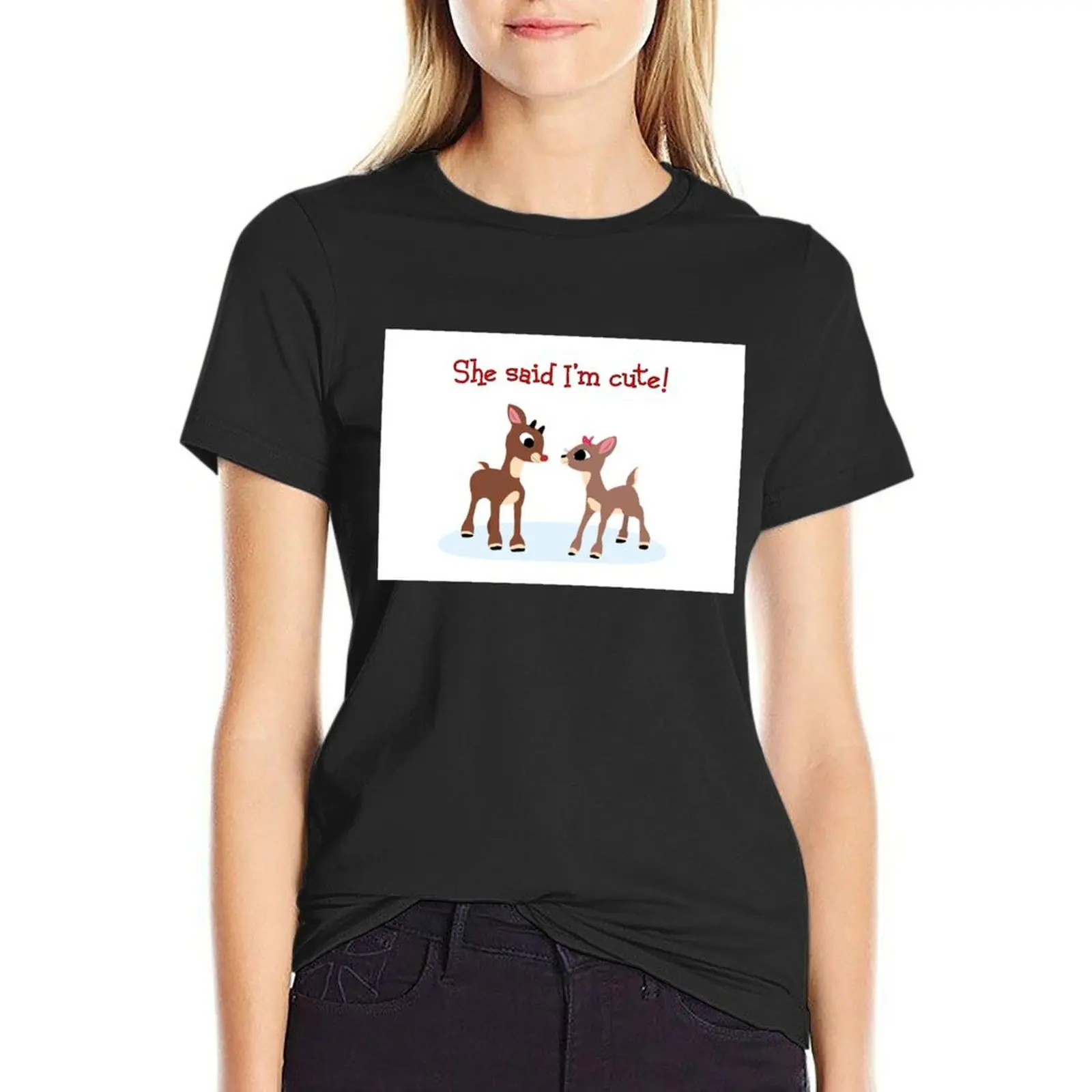Она сказала что я милая! Футболка одежда хиппи женская летняя