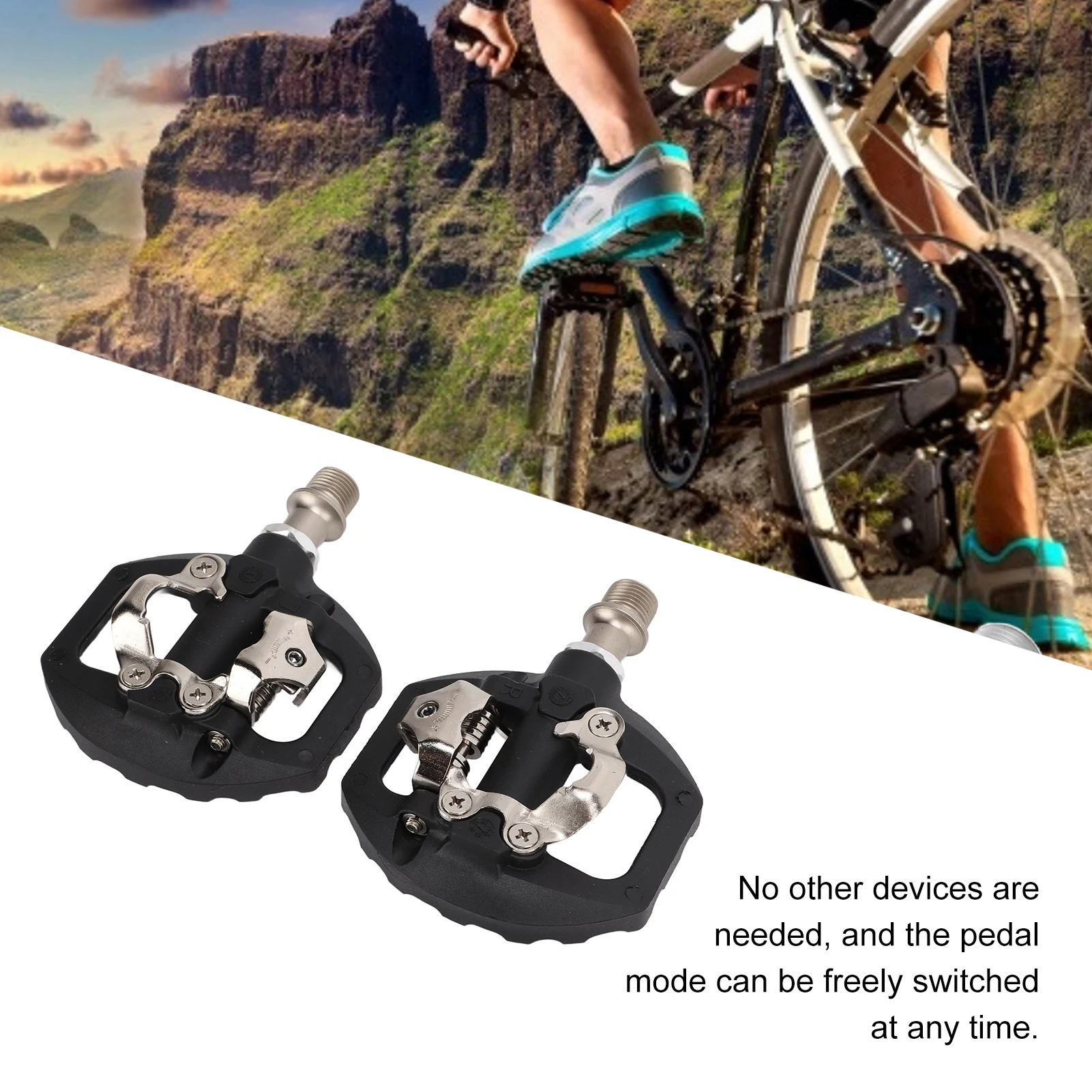 Многофункциональная двухсторонняя платформа для SPD горного велосипеда