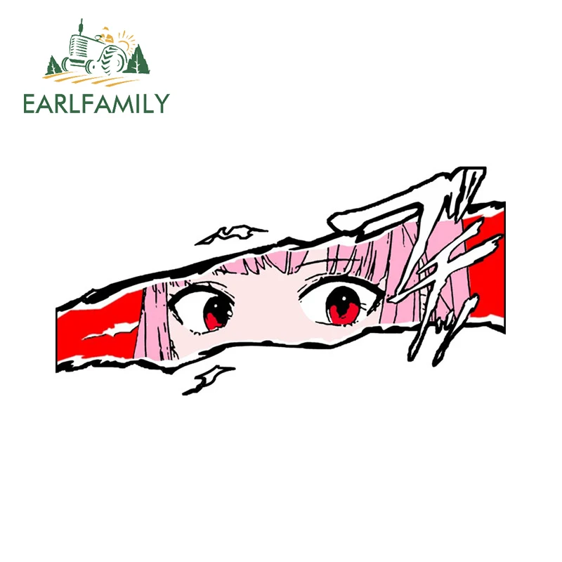 

EARLFAMILY 13 см x 6,6 см для Hololive EN каллиопа Mori Eyes Автомобильная наклейка с окклюзией и царапинами индивидуальный виниловый декор с фургоном