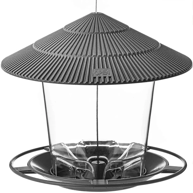 Кормушки для птиц на открытом воздухе подвесные с защитой от белки легко