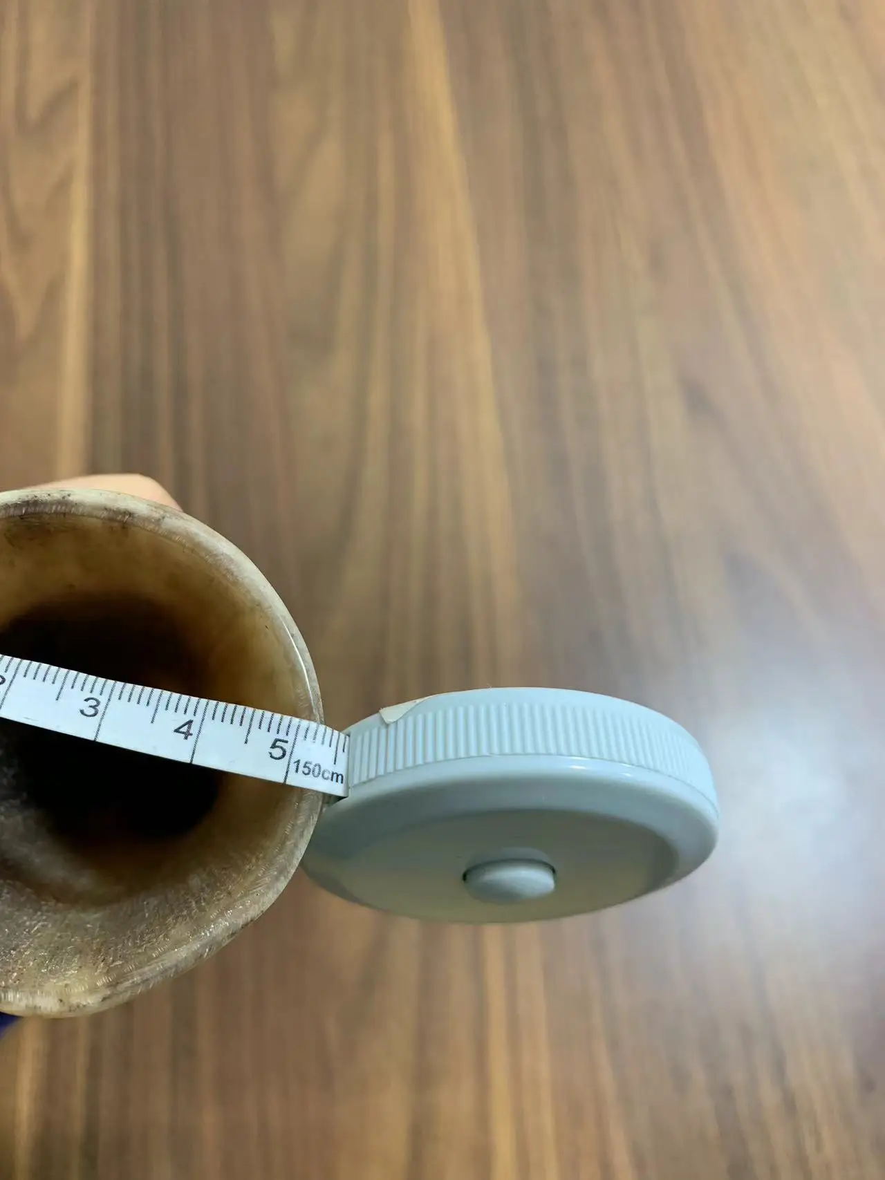 Коричневый Unquie с рисунком натуральный массажный рог яка стоячий цилиндр