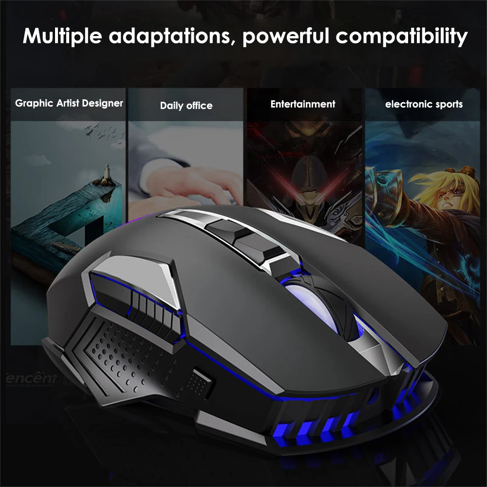 

Silent Mechanical Mouse High Sensitivity 3200 Dpi Gamer Ergonomic Mouse Professional Mute Mice Usb Computer Mouse E-sports