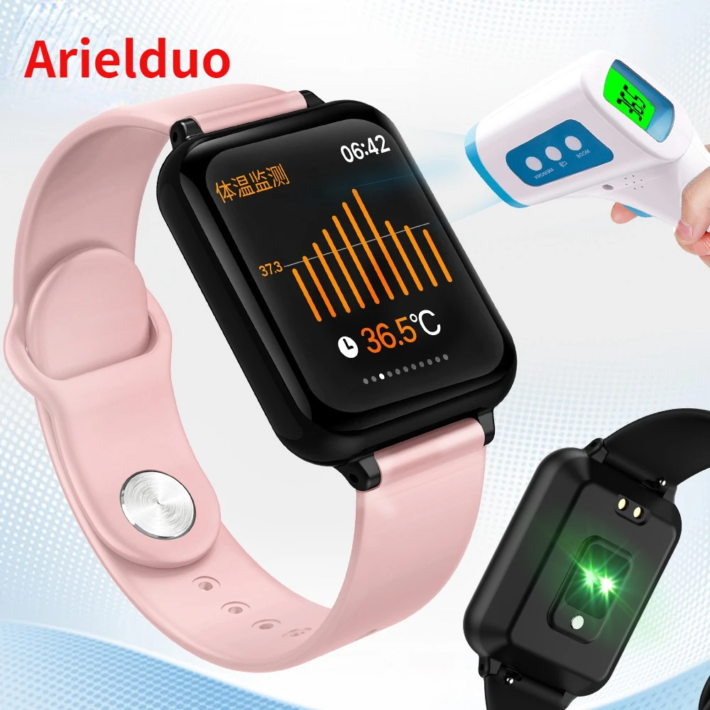 Smart watch body temperature monitoring large screen sports watch waterproof sleep meter step blood oxygen ultra-long standby