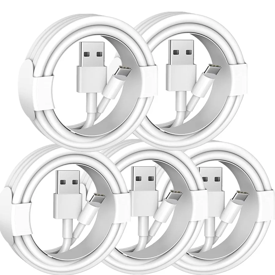 

100pcs/lot 1M 2M 3M Fast charging Type c USB-C Micro 5pin USb Cable Cord line For Samsung s6 s7 note 2 4 htc lg S20 s22 xiaomi