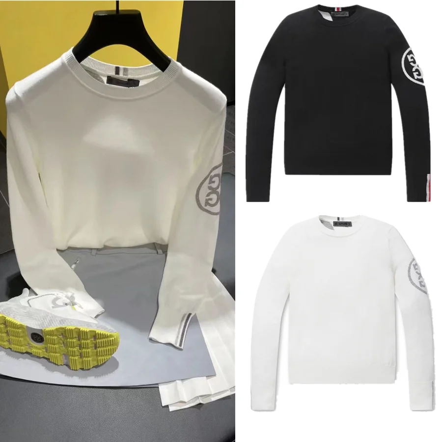 Autumn winter new golf ladies long sleeve sweater T-shirt knit fashion trend simple sports jersey women soft and comfortable