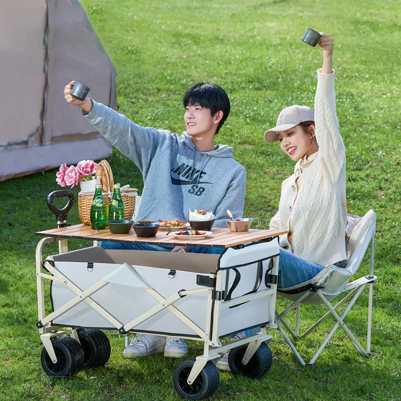 Вращающийся походный стол для катания на колесах портативная открывающаяся