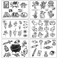 cartoon animals clear stamp silicone stamps seal scrapbook photo album decorative card making rubber stamps 11161414 cm