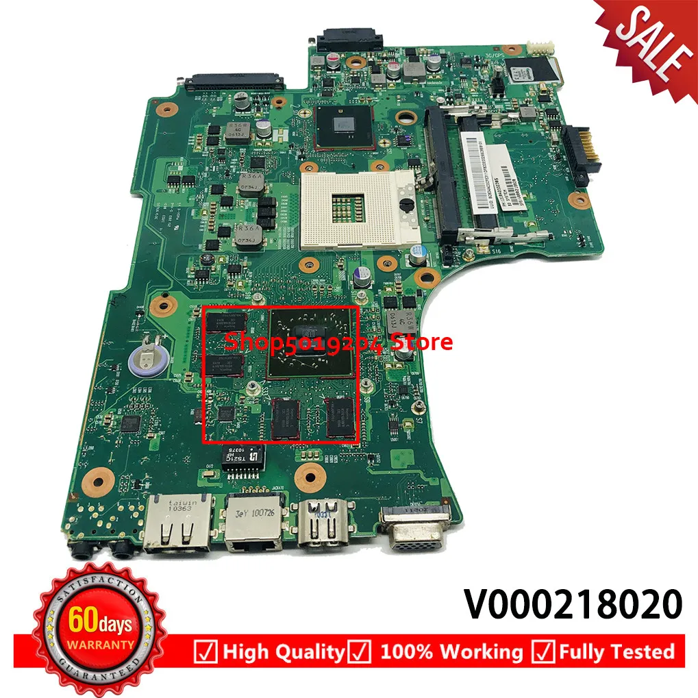 

Материнская плата для ноутбука toshiba satellite L650 L655 V000218020 6050A2332301, материнская плата HM55 DDR3