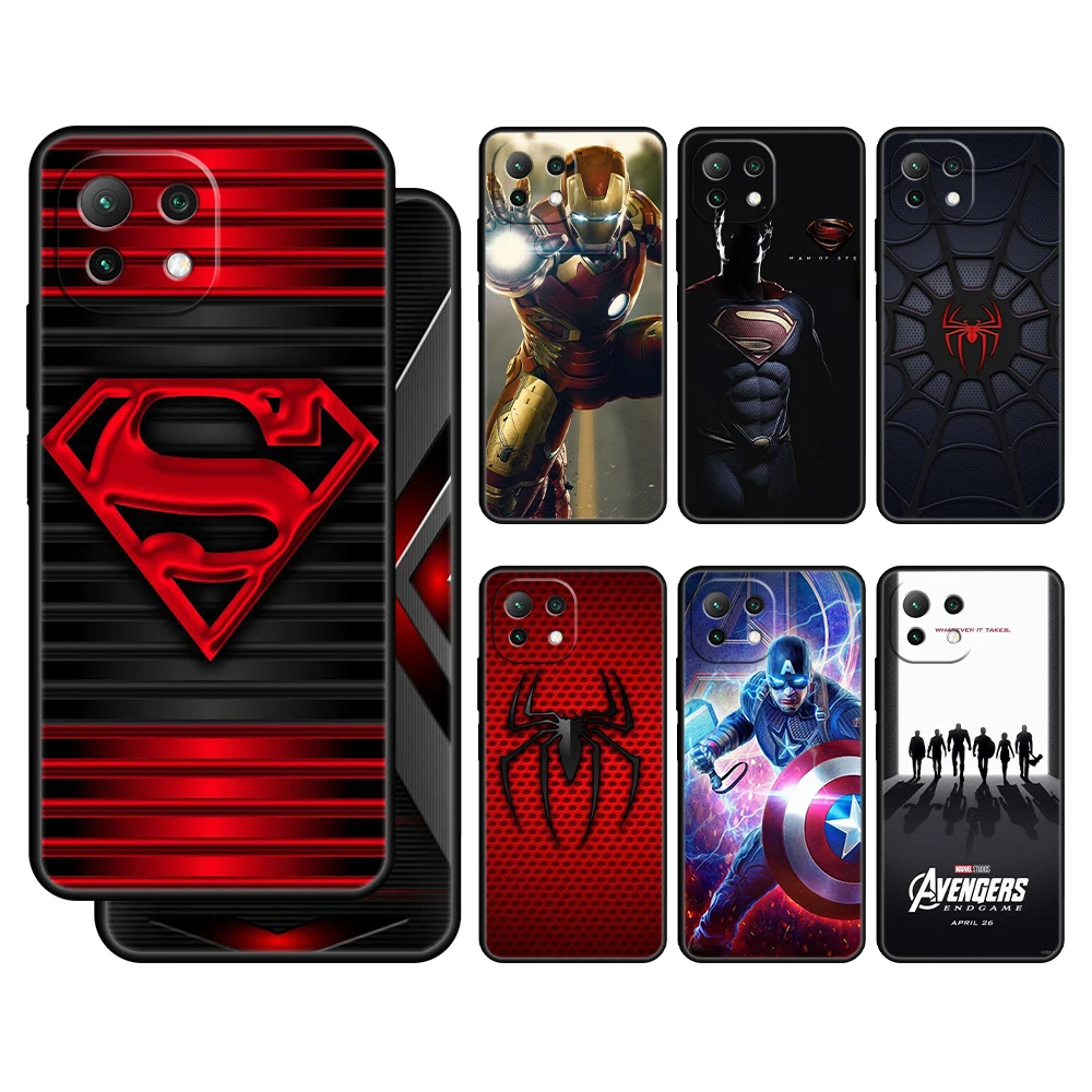 

Marvel Avengers Captain Ironman Thanos Case Cover for Xiaomi Mi 12 11 Lite 11T 9T 10T Note 10 K40 Pro K50 K40s Gaming Trend