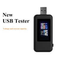 10 in 1 color display usb tester 0 5a current 4 30v voltage usb charger tester dc type c power meter mobile battery detector