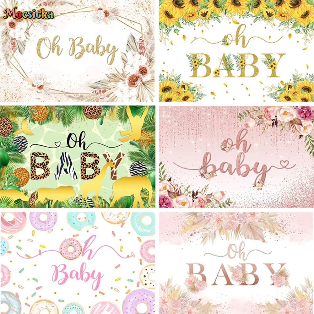 

MOCSICKA 2023 Spring Oh Baby Photography Backgrounds Baby Bath Boys Girls Photo Shooting Children Portrait Photographic Studio