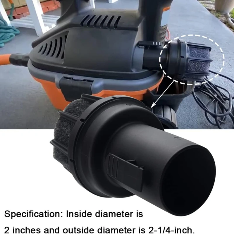 2-1/2-Inch Vacs Vacuum Diffuser Muffler Wet/Dry Vac Attachment CMXZVBE38660 For Craftsman Shop