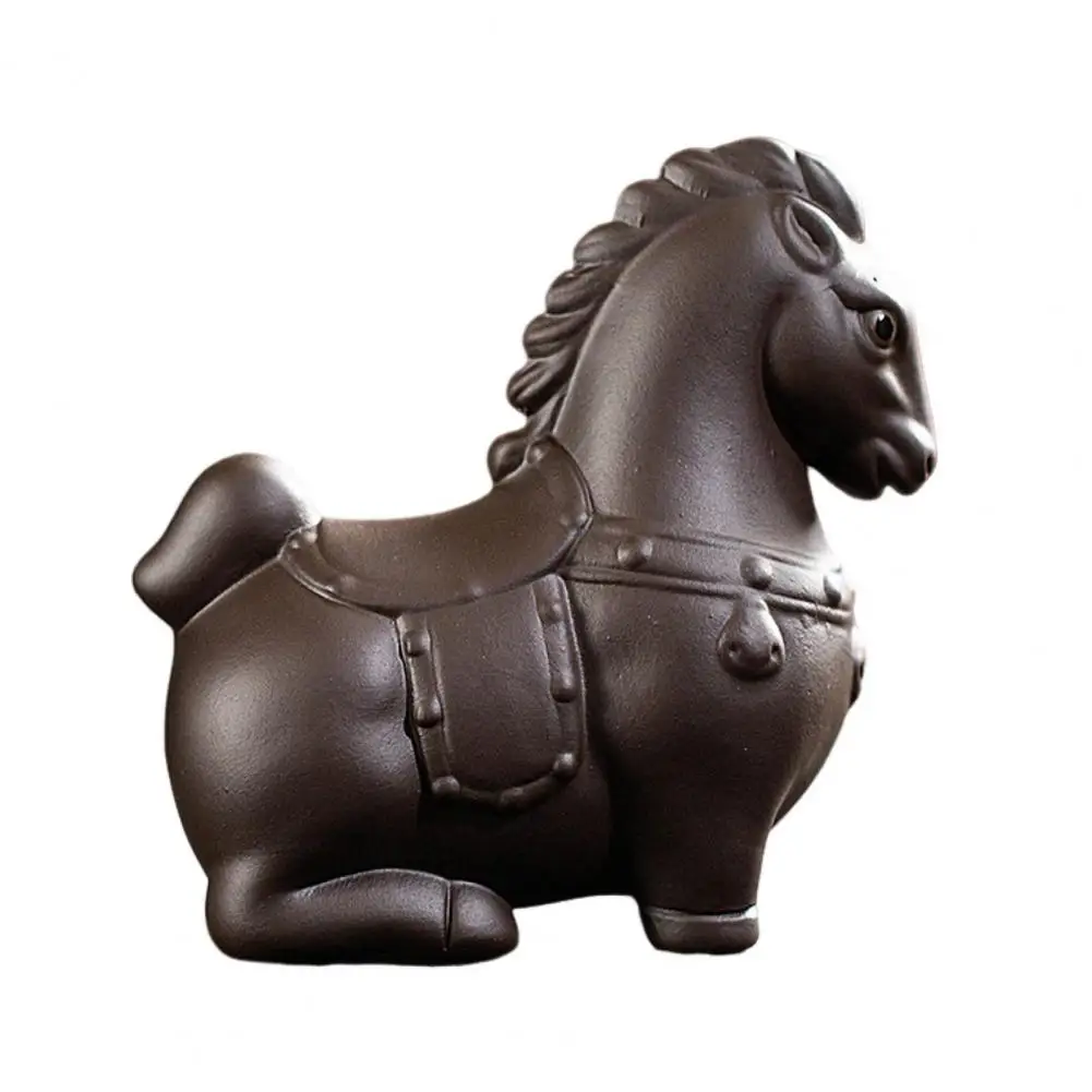 

Фиолетовая глиняная лошадка для чаепития